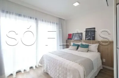 Flat estilo studio disponível para locação no bairro da vila madalena ele contém 24m² e 1 dorm.