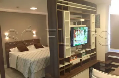 Flat transamérica international plaza disponível para venda com 26m² e 01 vaga de garagem