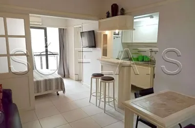 Flat champ´s elysées disponível para venda com 30m², 01 dormitório e 01 vaga de garagem