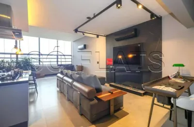 Apto de alto padrão disponível para locação com 128m² e 2 dormitórios e 1 vaga em alphaville.