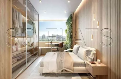 Studio com 23,40m² 1 dormirório, s/ vaga com entrega prevista para 09/25.