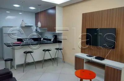 Apto no le bougainville com 55m², 1 dormitório e 1 vaga disponível para locação em alphaville.