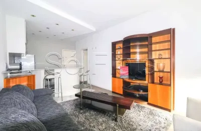 Flat le bougainville com 1 dorm e 1 vaga disponível para locação em alphaville
