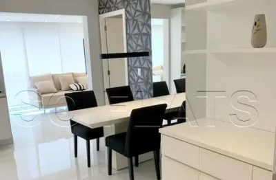 Apartamento com 54m², horizonte jk no itaim bibi totalmente mobiliado e com serviços!