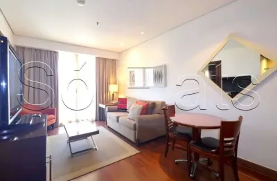 Flat george v, no itaim, flat alto padrão disponível para venda com 60m², 01 dorm e 01 vaga