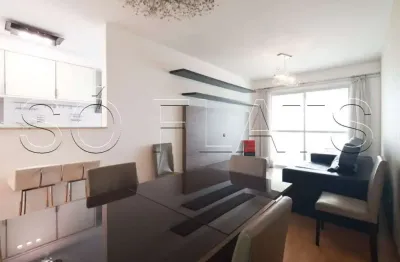 Residencial via ibirapuera, apto disponível para locação com 77m² 2 dormitórios e 1 vaga.