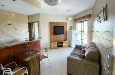 Apto disponível locação no Space Valley com 36m², 1 dormitório e 1 vaga de garagem.