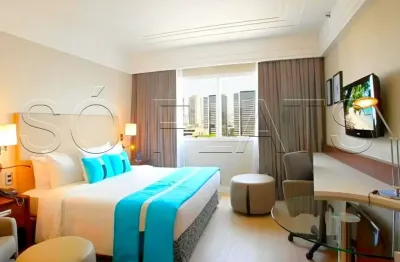 Flat radisson alphaville 30m² 1 dormitório 1 vaga para investimento no pool.