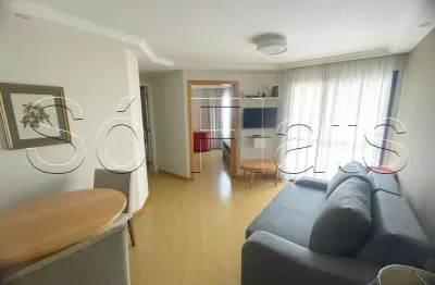 Flat no estanconfor moema com 2 dormitórios disponível locação próx da av dos bandeirantes.