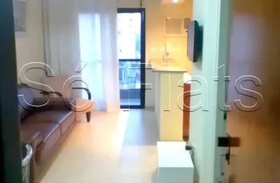 Place vendome, flat com 52m² 1 dorm próximo da avenida ibirapuera, disponível locação