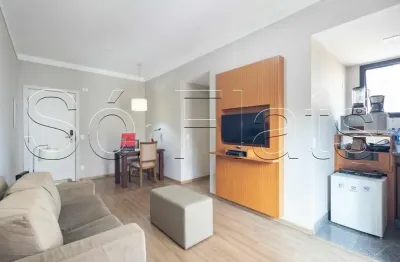 Flat no opera disponível para locação contendo 42m², 1 dormitório e 1 vaga de garagem.