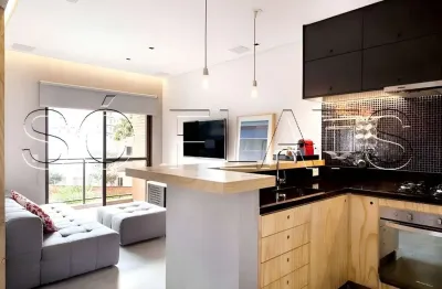 Flat contemporâneo, disponível para venda com 57m², 01 dorm e 01 vaga