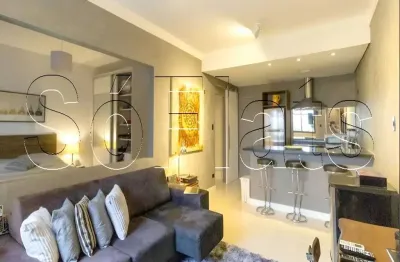 Apto no le bougainville com 57m², 1 dorm e 1 vaga de garagem, disponível locação em alphaville.