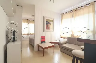Residencial elysee plaza, flat disponivel para locação com 32m², 01 dormitório