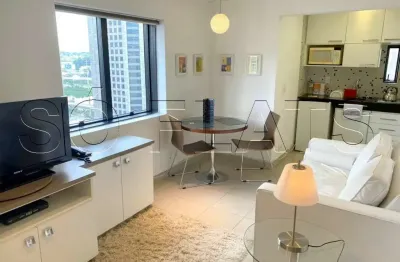 Flat the time no brooklin com 31m², 1 dormitório e 1 vaga disponível para locação.