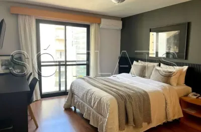 Flat disponível para locação nos jardins, próximo a av 9 de julho e shopping jd. pamplona.
