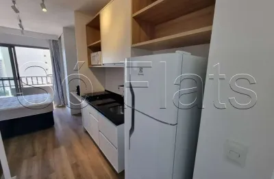 Studio disponível para locação na região central de sp totalmente mobiliado contendo 25m² e 1 dorm.