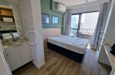Flat disponível para locação na região central de sp totalmente mobiliado contendo 25m² e 1 dorm.