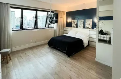 Flat mobiliado no Meliá Ibirapuera em Moema com vaga ao lado do metrô