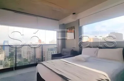 Apto no on lorena disponível para locação com 23m² e 1 dorm. localizado ao lado da av 9 de julho.