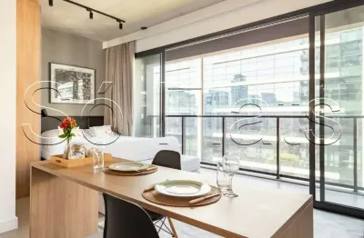 Flat disponível para locação no studio vn millennium muito bem localizado ao lado da av. faria lima.