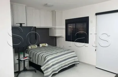 Flat disponível para locação no itaim bibi completamente equipado ao lado hospital são luiz.
