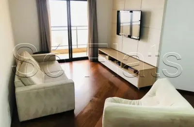 Apartamento à venda em Moema 120m² mobiliado no The Sutton House com 4 dormitórios e 2 vagas