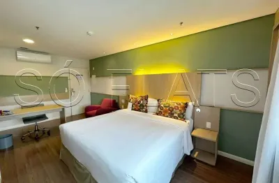 Flat  nações unidas, disponível para venda com 27m² e 01 vaga de garagem