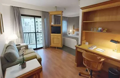 Flat com 1 quarto à venda na Avenida Jandira, 501, Moema, São Paulo