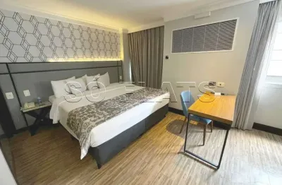 Flat transamérica international plaza disponível para venda com 26,02m² e 01 vaga de garagem