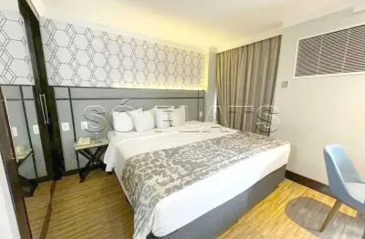 Flat transamérica international plaza disponível para venda com 26,02m² e 01 vaga de garagem