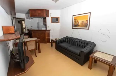 Flat no itaim bibi  1 dormitório 45m², sem fiador com lavanderia coletiva, sem fiador.