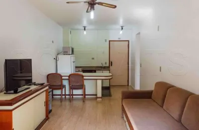 Apartamento mobiliado com serviços próximo da avenida paulista com serviços de quarto, tv a cabo.
