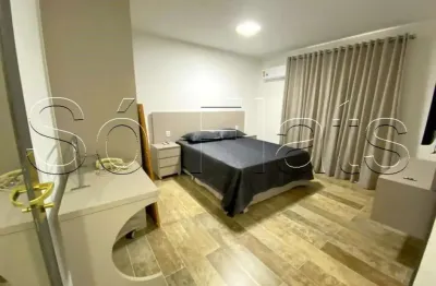 Flat interative com 23m², 1 dormitório e 1 vaga disponível para locação nos jardins