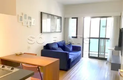 Flat disponível para locação adagio no itaim para locação, em uma rua tranquila no coração do itaim.