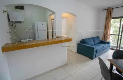 Flat de 1 dormitório nos jardins para locação com entrada imediata.
