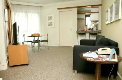 Flat com excelente localização no paraíso, 1 suíte escritório 02 vagas 60m², no pool