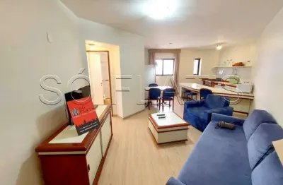 Flat à venda nos jardins totalmente mobiliado e com serviços.