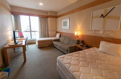 Flat wyndham garden convention nortel 32m² 1 dormitório, 1 vaga para locação em santana.