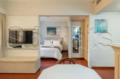 Flat Ninety contendo 33m² com 1 dormitório e 1 vaga para locação nos Jardins.