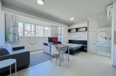 Flat disponível para locação no atrium augusta, contendo 26m², 1 dormitório e 1 vaga de garagem