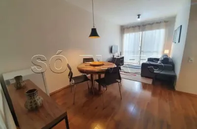 Flat p/ locação nos jardins 47m² com visão maravilhosa para o bairro. sem burocracia.