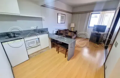 Flat no le premier contendo 28m², 1 dormitório e 1 vaga, disponível para locação no jardim paulista.