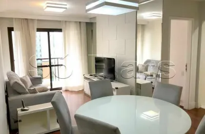 Flat para locação nos jardins 03 dorms, 95m² totalmente mobiliado e uma localização privilegiada.
