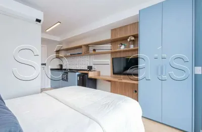 Residencial air brooklin, apto disponível para locação contendo 30m² e 1 dormitório.