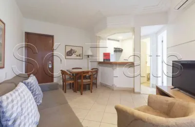 Flat para locação no itaim, próximo a av. faria lima, 9 de julho, clube pinheiros e shop. iguatemi.