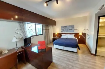 Flat no wyndham berrini, com 29m², 1 dormitório e 01 vaga, disponível para locação no brooklin.