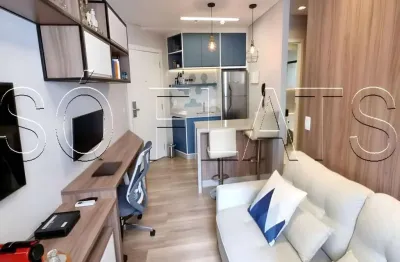 Flat mobiliado disponível para venda com 30m², 01 dormitório  e 01 vaga de garagem