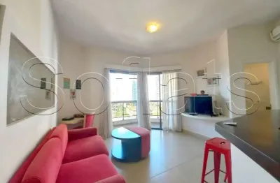 Flat montecattini no morumbi disponível para locação contendo 35m², 1 dormitório e 1 vaga.