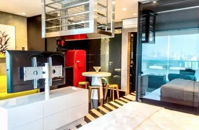 V house boutique, flat de alto padrão disponível para locação 48m², 1 dorm e 1 vaga.